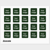 Upload Your Custom Image – Personalized Graphic Quadratischer Aufkleber (Blatt)