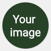 Upload Your Custom Image – Personalized Graphic Runder Aufkleber (Vorderseite)