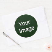 Upload Your Custom Image – Personalized Graphic Runder Aufkleber (Umschlag)