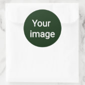 Upload Your Custom Image – Personalized Graphic Runder Aufkleber (Tasche)