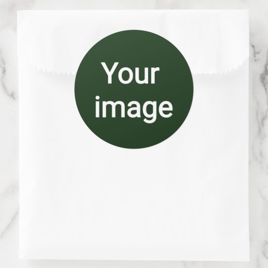 Upload Your Custom Image – Personalized Graphic Runder Aufkleber (Tasche)