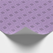 Upload Your Logo Brand Elegant Purple Business Geschenkpapier (Ecke)