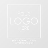 Upload Your Logo Company Branded Business Custom Fensteraufkleber (Blatt)