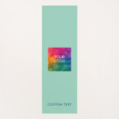 Upload Your Logo Custom Text Monogram Modern Yogamatte (Vorderseite)