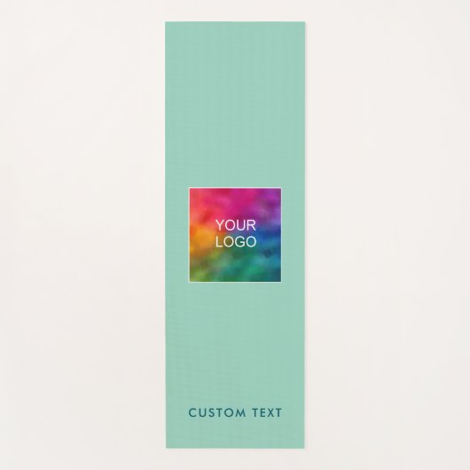 Upload Your Logo Custom Text Monogram Modern Yogamatte (Vorderseite)