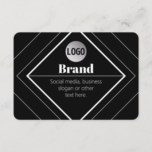 Upload Your Logo & Customizable Text Design Begleitkarte (Vorderseite)