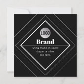 Upload Your Logo & Customizable Text Design Einladung (Vorderseite)