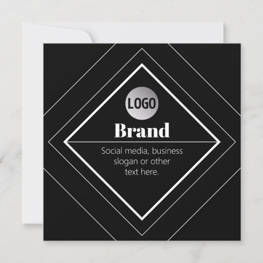 Upload Your Logo & Customizable Text Design Einladung (Vorderseite)