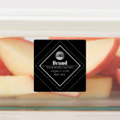 Upload Your Logo & Customizable Text Design Etiketten (Befestigt)