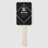 Upload Your Logo & Customizable Text Design Fächer (Vorderseite)