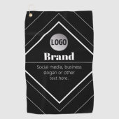 Upload Your Logo & Customizable Text Design Golfhandtuch (Vorderseite)