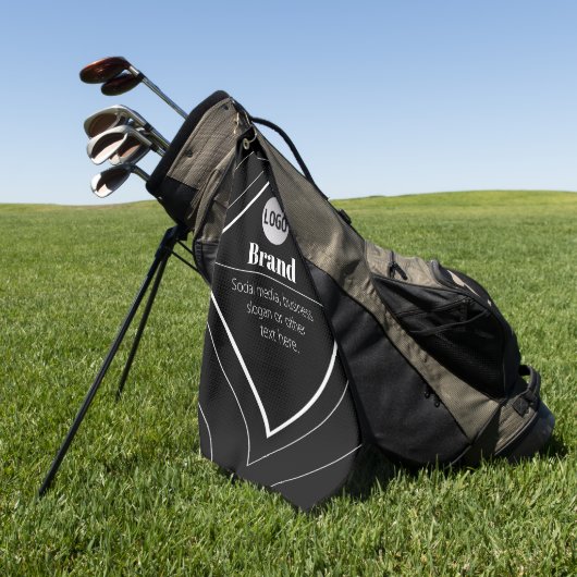 Upload Your Logo & Customizable Text Design Golfhandtuch (Gras)