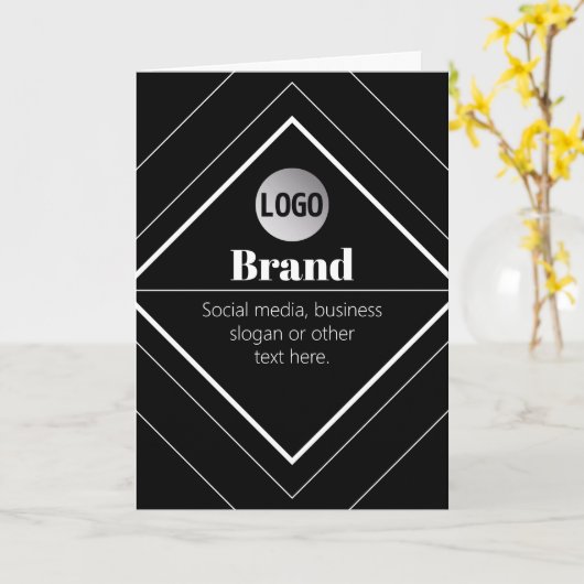 Upload Your Logo & Customizable Text Design Karte (Gelbe Blume)