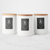 Upload Your Logo & Customizable Text Design Lebensmitteletikett (Flaschen)