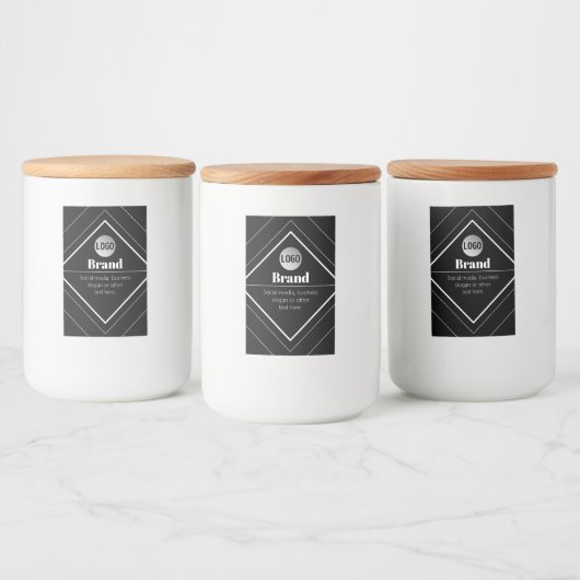 Upload Your Logo & Customizable Text Design Lebensmitteletikett (Flaschen)