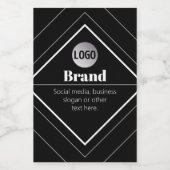 Upload Your Logo & Customizable Text Design Lebensmitteletikett (Einzelnes Label)