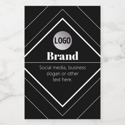 Upload Your Logo & Customizable Text Design Lebensmitteletikett (Einzelnes Label)