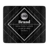 Upload Your Logo & Customizable Text Design Schneidebrett (Vorderseite)