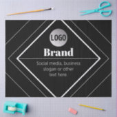 Upload Your Logo & Customizable Text Design Seidenpapier (Basteln)