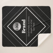 Upload Your Logo & Customizable Text Design Sherpadecke (Vorderseite (Horizontal))