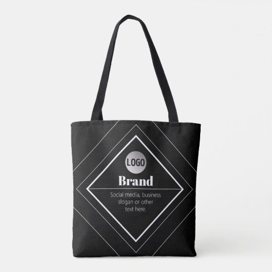 Upload Your Logo & Customizable Text Design Tasche (Rückseite)