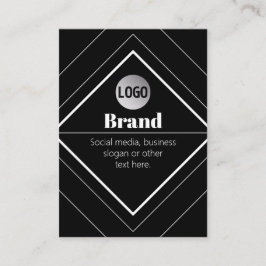 Upload Your Logo & Customizable Text Design Visitenkarte