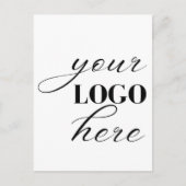 Upload Your Own Design Custom Text QR Code Postkarte (Vorderseite)