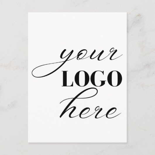 Upload Your Own Design Custom Text QR Code Postkarte (Vorderseite)