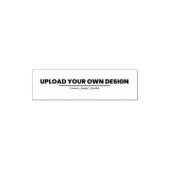 Upload Your Own Design Here | Black & White Permastempel (Design)