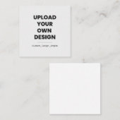 Upload Your Own Design Here | Custom Begleitkarte (Vorne/Hinten)