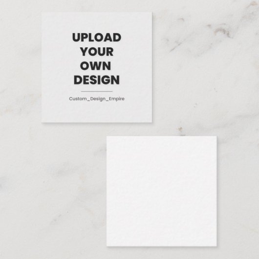 Upload Your Own Design Here | Custom Begleitkarte (Vorne/Hinten)