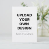 Upload Your Own Design Here | Custom Karte (Stehend Vorderseite)
