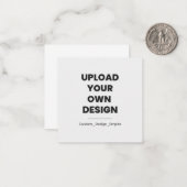 Upload Your Own Design Here | Custom Mitteilungskarte (Vorderseite/Rückseite Beispiel)