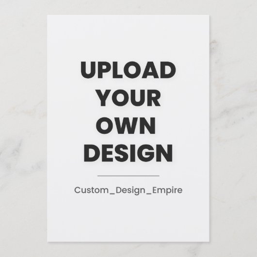 Upload Your Own Design Here | Custom Programm (Vorderseite)