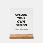 Upload Your Own Design Here | Custom Template Acrylschild (Vorderseite)