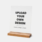 Upload Your Own Design Here | Custom Template Acrylschild (Winkel)