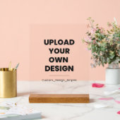 Upload Your Own Design Here | Custom Template Acrylschild (Hochzeit)