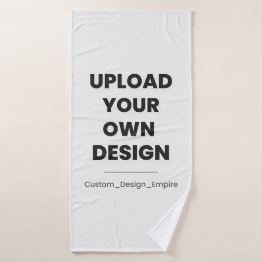 Upload Your Own Design Here | Custom Template Badehandtuch (Badehandtuch)