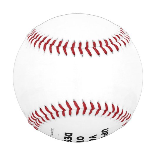 Upload Your Own Design Here | Custom Template Baseball (Rückseite)