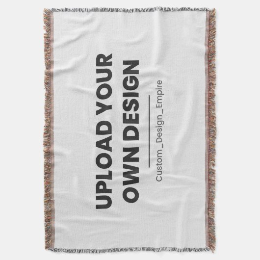 Upload Your Own Design Here | Custom Template Decke (Vorderseite Vertikal)