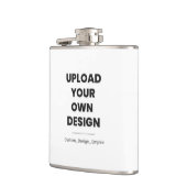 Upload Your Own Design Here | Custom Template Flachmann (Links)