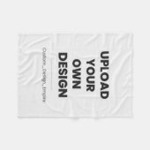 Upload Your Own Design Here | Custom Template Fleecedecke (Vorderseite (Horizontal))