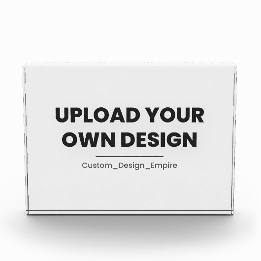 Upload Your Own Design Here | Custom Template Fotoblock (Vorderseite)