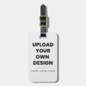 Upload Your Own Design Here | Custom Template Gepäckanhänger (Vorderseite vertikal)
