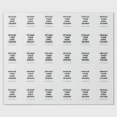 Upload Your Own Design Here | Custom Template Geschenkpapier (Flach)