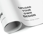 Upload Your Own Design Here | Custom Template Geschenkpapier (Rolleneckpunkt)