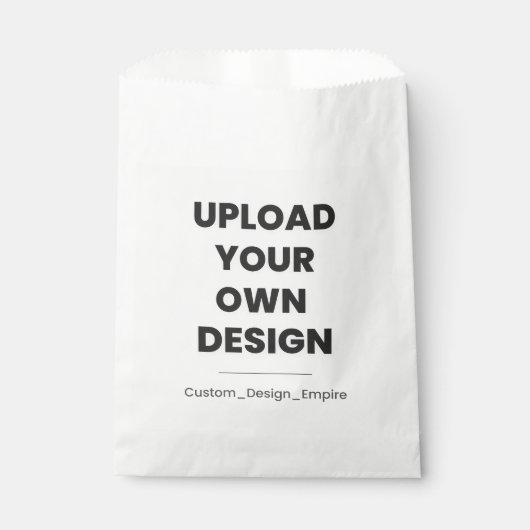 Upload Your Own Design Here | Custom Template Geschenktütchen (Vorderseite)