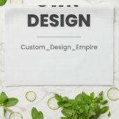 Upload Your Own Design Here | Custom Template Geschirrtuch (Gefaltet)