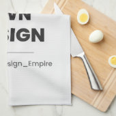 Upload Your Own Design Here | Custom Template Geschirrtuch (Viertel Falte)