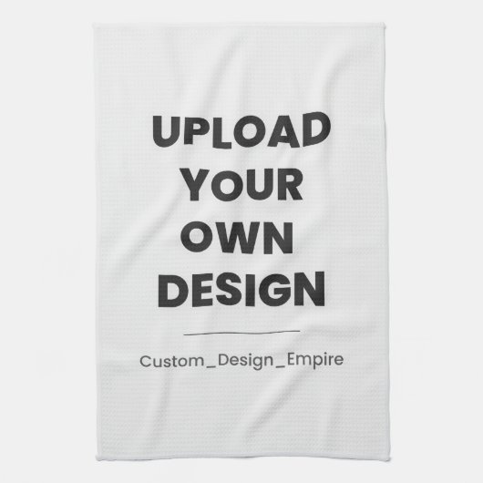 Upload Your Own Design Here | Custom Template Geschirrtuch (Vertikal)